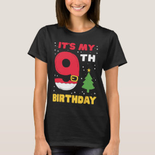 Es ist mein 9. Geburtstag Weihnachten 9 Jahre alte T-Shirt