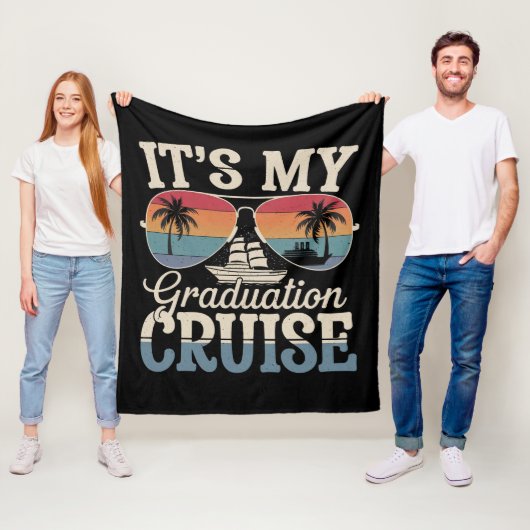 Es ist mein Abschluss Cruise Graduate Trip Ship Re Fleecedecke (Beispiel)