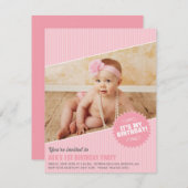 ES IST MEIN BIRTHTAG! EINLADUNG (Vorne/Hinten)