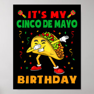 Es ist mein Cinco De Mayo Geburtstag Funny Taco Pa Poster
