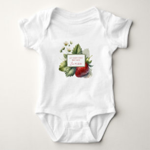 Es ist mein erster Geburtstag. Baby Strampler