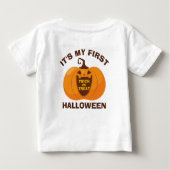 Es ist mein erster Halloween-Trick oder Treat Pump Baby T-shirt (Rückseite)