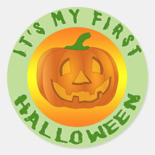Es ist mein erstes Halloween Runder Aufkleber