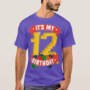 Es ist mein Geburtstag 12 Jahre alter Block Gebäud T-Shirt