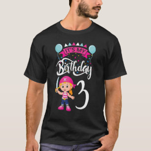 Es ist mein Geburtstag 3 Kinder Party Themed Pirat T-Shirt
