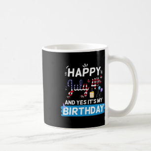 Es ist mein Geburtstag 4. Juli American Independen Kaffeetasse