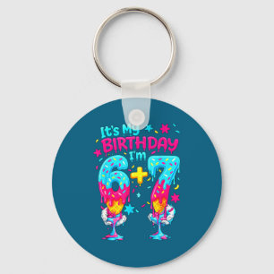 Es ist mein Geburtstag 6 7 Sechs Sieben Schlüsselanhänger