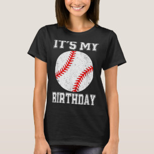 Es ist mein Geburtstag Baseball Vintage Stil  T-Shirt