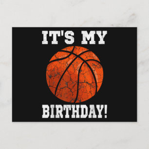 Es ist mein Geburtstag Basketball Liebhaber Gesche Feiertagspostkarte