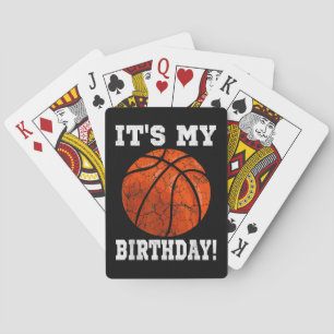 Es ist mein Geburtstag Basketballliebhaber Geschen Spielkarten