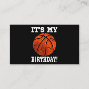 Es ist mein Geburtstag Basketballliebhaber Geschen Visitenkarte