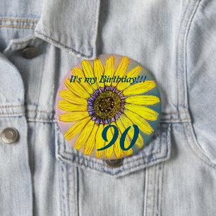 Es ist mein Geburtstag! Blume Personalisiert Gebur Button