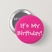 Es ist mein Geburtstag! Button (Vorne & Hinten)