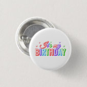 Es ist mein Geburtstag Button (Vorne & Hinten)