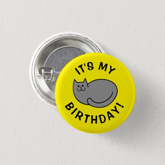 Es ist mein Geburtstag! Button (Vorne & Hinten)