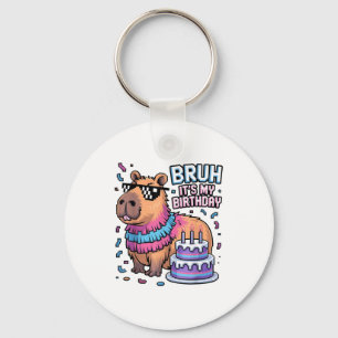 Es ist mein Geburtstag Capybara Nata Junge Mädchen Schlüsselanhänger