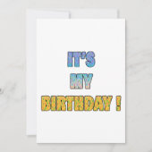 Es ist mein Geburtstag Einladung (Vorderseite)