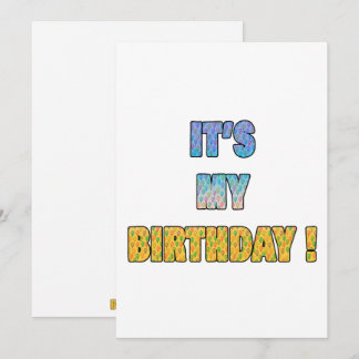Es ist mein Geburtstag Einladung