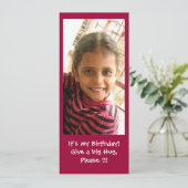 Es ist mein Geburtstag Einladung (Stehend Vorderseite)