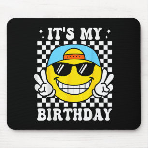 Es ist mein Geburtstag Friedenszeichen Lächeln Geb Mousepad