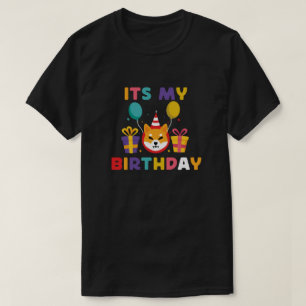 Es ist mein Geburtstag - Funny Shiba Inu Feier T-Shirt