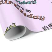 Es ist mein Geburtstag Geschenkpapier (Rolleneckpunkt)