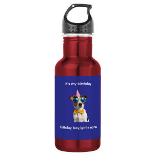 Es ist mein Geburtstag Hund – Lustiges Hunde-Gebur Edelstahlflasche