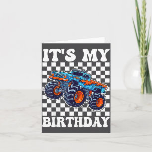Es ist mein Geburtstag Jungen Monster Truck Geburt Karte