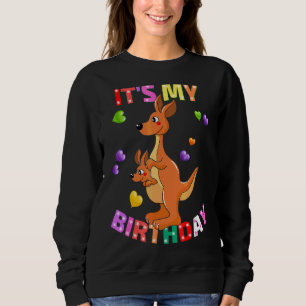 Es ist mein Geburtstag Kangaroo Frauen Mädchen Geb Sweatshirt