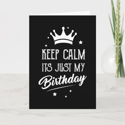 Es ist mein Geburtstag Karte (Vorderseite)