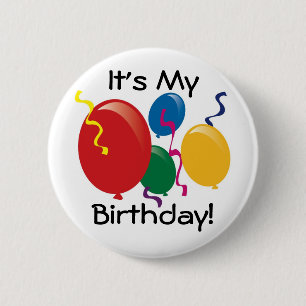 Es ist mein Geburtstag! Knopf Button
