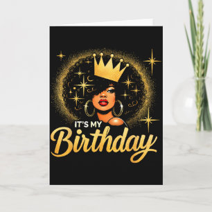 Es ist mein Geburtstag Königin Afrikanisch Amerika Karte