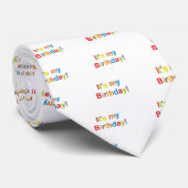 "Es ist mein Geburtstag! "Krawatte Krawatte (Gerollt)