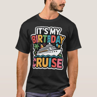 Es ist mein Geburtstag-Kreuzfahrt Retro-Sonnenunte T-Shirt