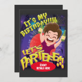 Es ist mein Geburtstag - Lasst uns Parteeee! Einladung (Vorne/Hinten)