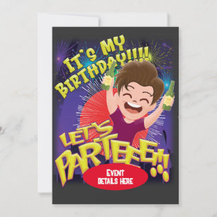 Es ist mein Geburtstag - Lasst uns Parteeee! Einladung