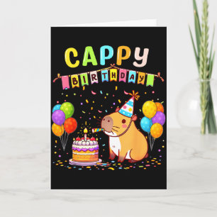 Es ist mein Geburtstag Mädchen Capybara Liebhaber Karte
