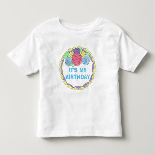Es ist mein Geburtstag Mattierter Kuchen mit Rose Kleinkind T-shirt