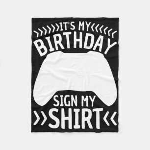 Es ist mein Geburtstag Mein Shirt Videospiel unter Fleecedecke
