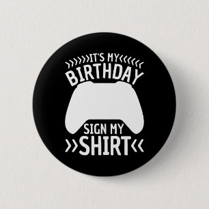 Es ist mein Geburtstag Mein Video Game Bday Party Button