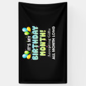 Es ist mein Geburtstag Monat Geschenke anzunehmen Banner (Vertikal)