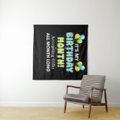 Es ist mein Geburtstag Monat Geschenke anzunehmen  Wandteppich (Beispiel (Horizontal))