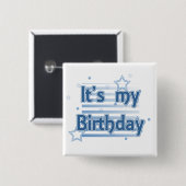 Es ist mein Geburtstag pinback Knopf Button (Vorne & Hinten)