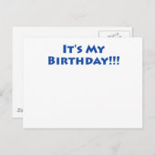 Es ist mein Geburtstag! Postkarte (Vorne/Hinten)