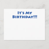 Es ist mein Geburtstag! Postkarte (Vorderseite)