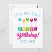 es ist mein Geburtstag Postkarte (Vorne/Hinten)