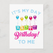es ist mein Geburtstag Postkarte (Vorderseite)