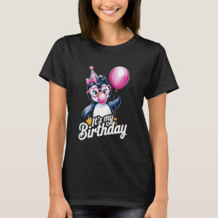 Es ist mein Geburtstag Retro Vintage-Affen-Mädchen T-Shirt