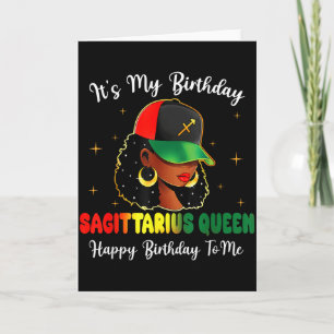 Es ist mein Geburtstag Schütze Königin Alles Gute Karte