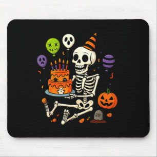 Es ist mein Geburtstag Skelett Frohe Halloween-Par Mousepad